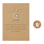 Naszyjnik z wisiorkiem księżyca z cyrkonią kamień urodzinowy