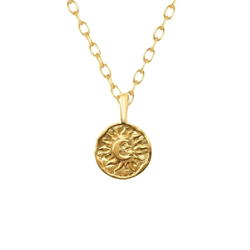 Collier avec Pendentif Lune pour Femme or