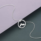 Collier avec Pendentif Montagne pour Homme ou Femme argent