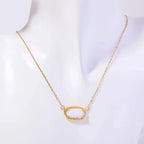 Naszyjnik z kolorowym kryształowym wisiorkiem z znakiem zodiaku