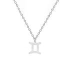 Naszyjnik z pozłacaną zawieszką znaku zodiaku