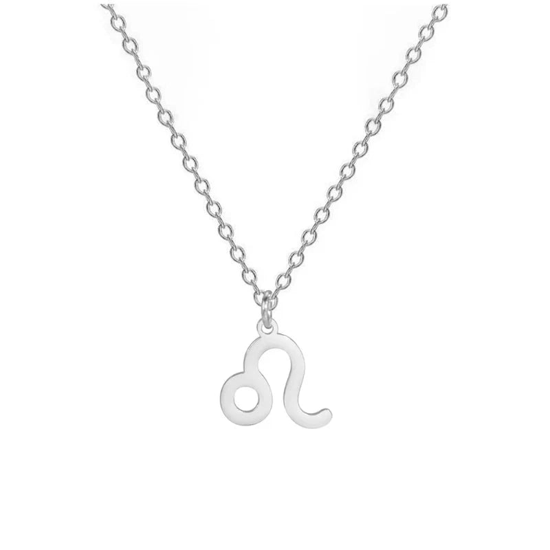 Halskæde med forgyldt vedhæng af stjernetegn