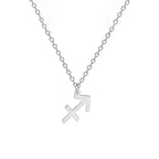 Naszyjnik z pozłacaną zawieszką znaku zodiaku