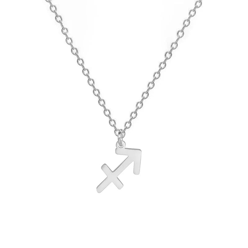 Halskæde med forgyldt vedhæng af stjernetegn