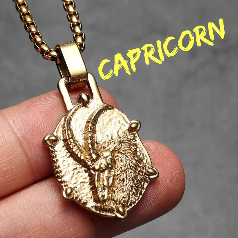 Halskæde med stjernetegn vedhæng