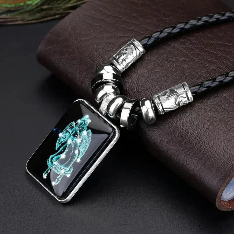 Collier avec Pendentif Signe du Zodiaque pour Homme