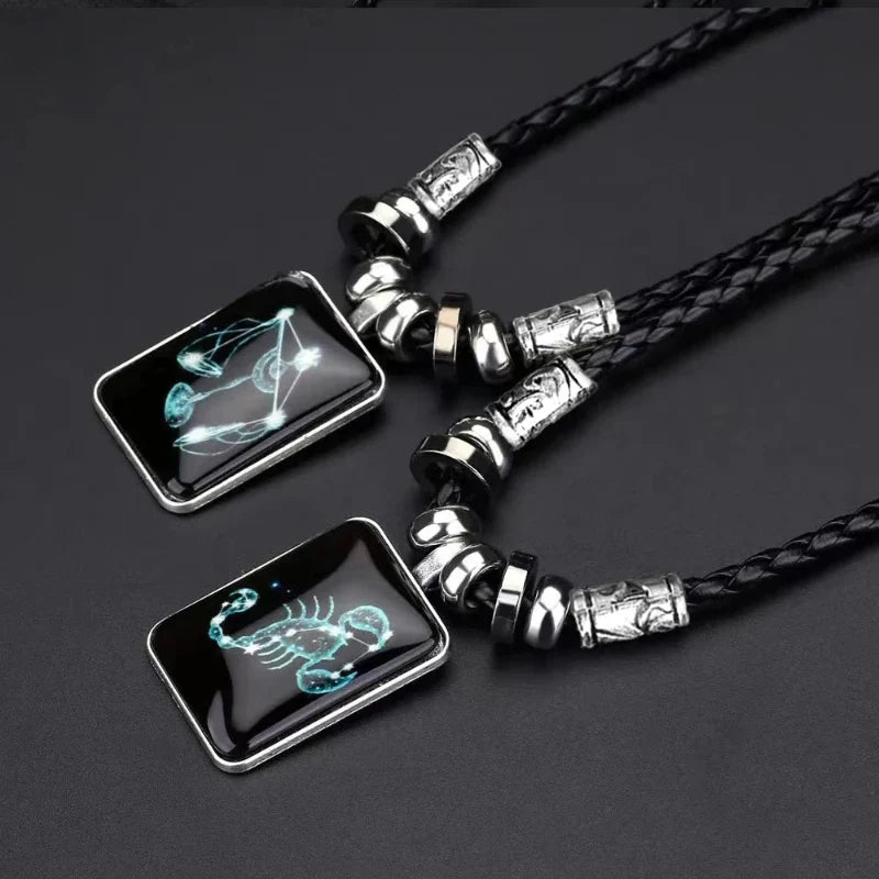 Halskæde med stjernetegn vedhæng til mænd