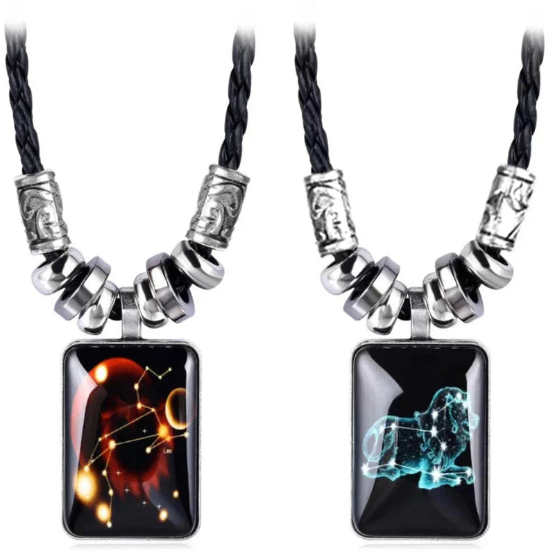 Halskæde med stjernetegn vedhæng til mænd