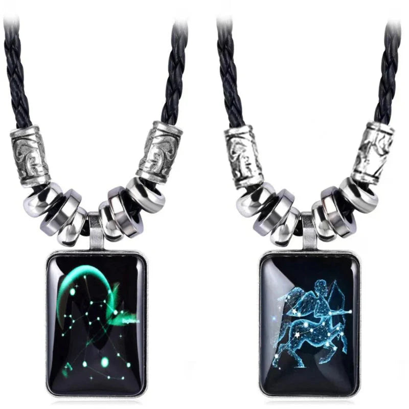 Halskæde med stjernetegn vedhæng til mænd