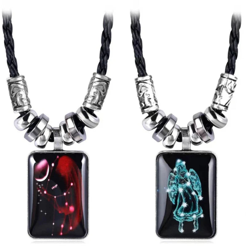 Collier avec Pendentif Signe du Zodiaque pour Homme