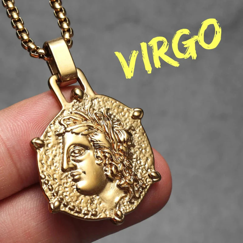 Halskæde med stjernetegn vedhæng