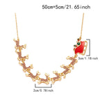 Halskæde med juleslædevedhæng