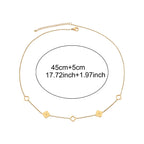 Halskæde med vedhæng med 4-bladet kløver