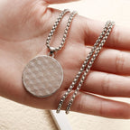 Naszyjnik z zawieszką Yin Yang czarno-białą