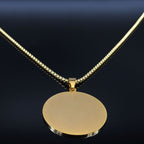 Halskæde med beskyttende talisman i sølv & guld