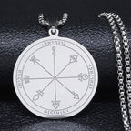 Halskæde med beskyttende talisman i sølv & guld sølv