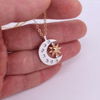 Naszyjnik z zawieszką w kształcie półksiężyca dla kobiet