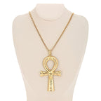 Naszyjnik z egipskim krzyżem ze złota 