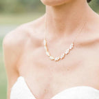 Naszyjnik na plecy ślubny