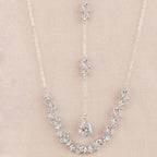 Naszyjnik na plecy ślubny srebro