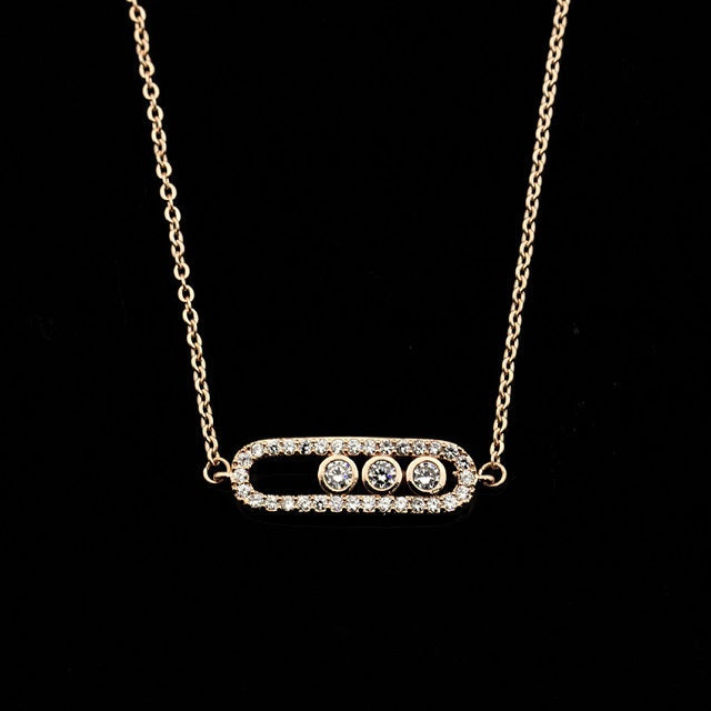 Collier de l'Infini Oriental or rose