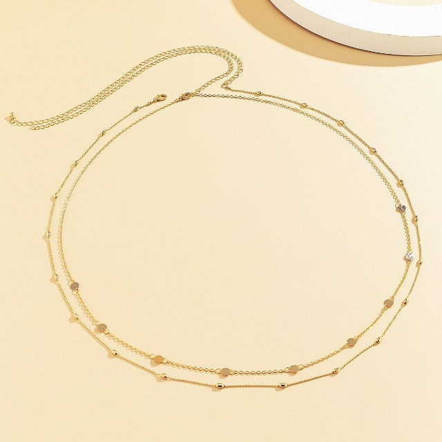 Mavekæde til kvinder guld