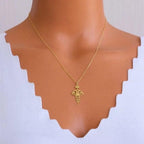 Naszyjnik Blask Lotosu złoty