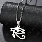 Naszyjnik Egipt Oko Oudjat Horusa srebrny