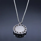 Naszyjnik i kolczyki z zawieszką z niebieskim tureckim złym okiem