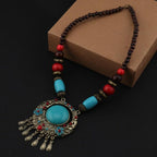 Etniczny naszyjnik z pereł