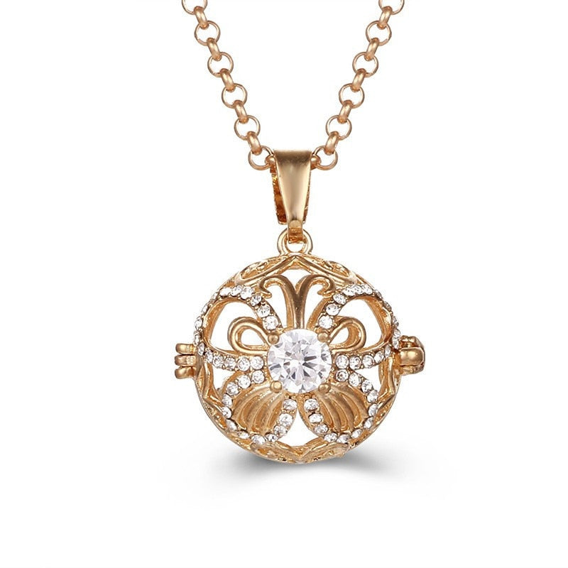 Collier Femme Enceinte Bola de Grossesse avec Pendentif  Creux
