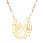 Halskæde Hestesko Vedhæng Hestesko Held og Lykke Sølv