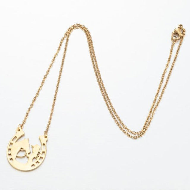 Halskæde Hestesko Vedhæng Hestesko Held og Lykke Sølv