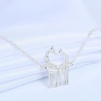 Naszyjnik Żyrafa srebrny