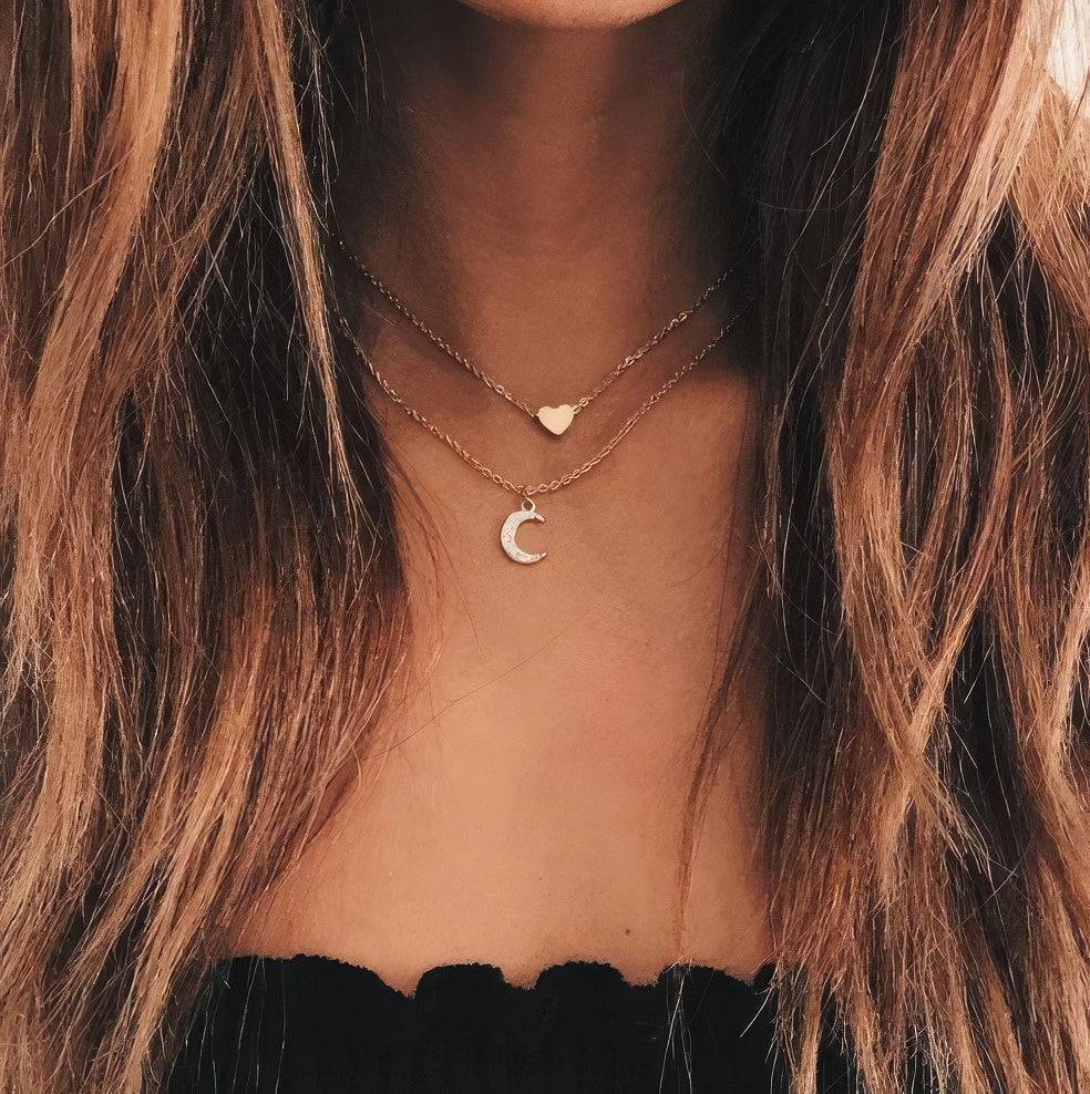 Collier Lune Or