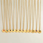 Naszyjnik z zawieszką z kamieniem urodzinowym