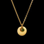 Naszyjnik z zawieszką z kamieniem urodzinowym