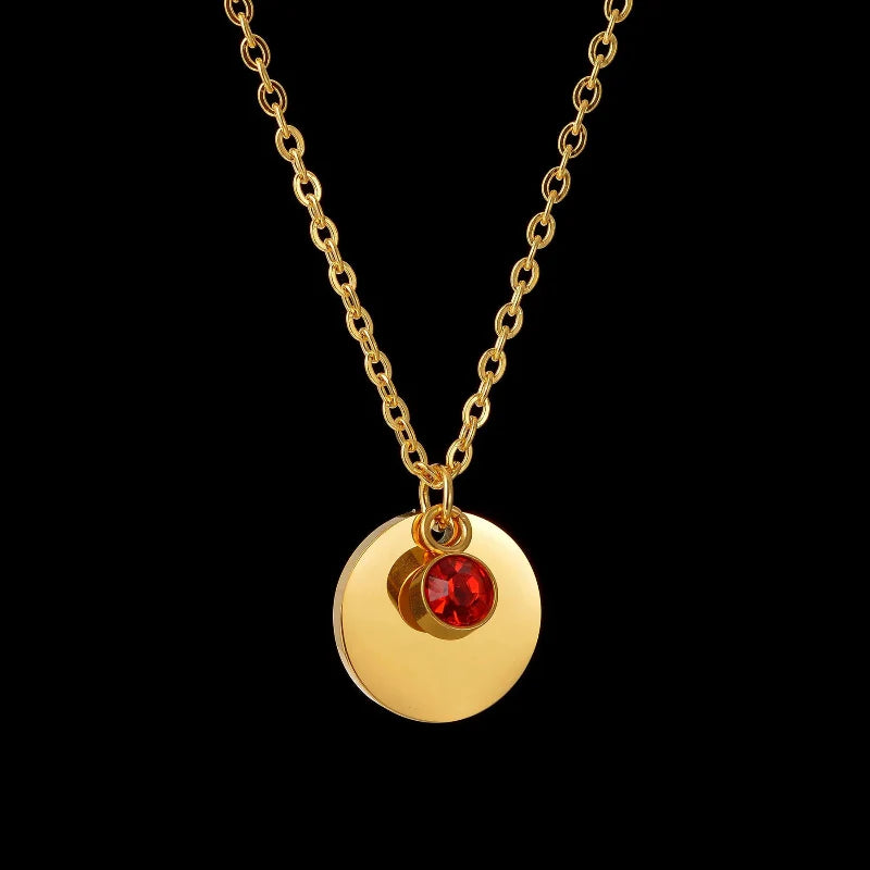 Collier Pendentif avec Pierre de Naissance