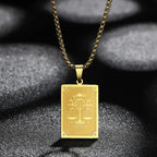 Naszyjnik z zawieszką z znakiem zodiaku