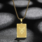 Naszyjnik z zawieszką z znakiem zodiaku