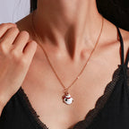 Naszyjnik z zawieszką bałwanka świątecznego