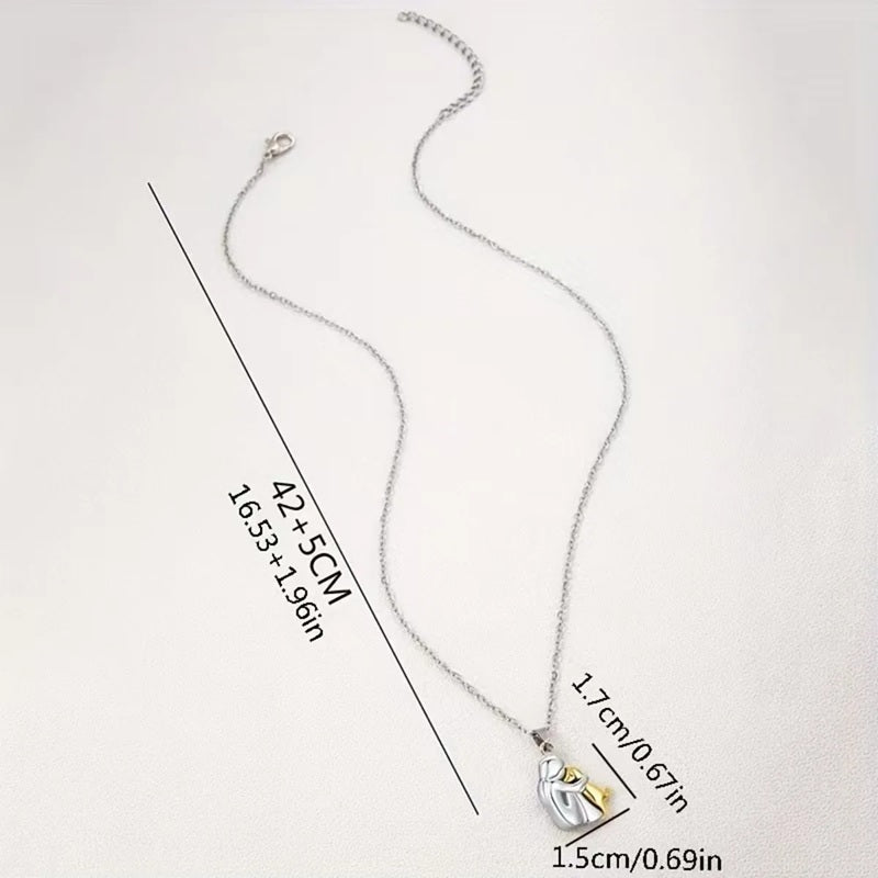 Collier Pendentif Câlin Chien et Maître