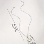 Naszyjnik z zawieszką Przytulny pies i właściciel 