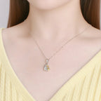 Naszyjnik z zawieszką Przytulny pies i właściciel 