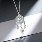 Naszyjnik z zawieszką - łapacz snów