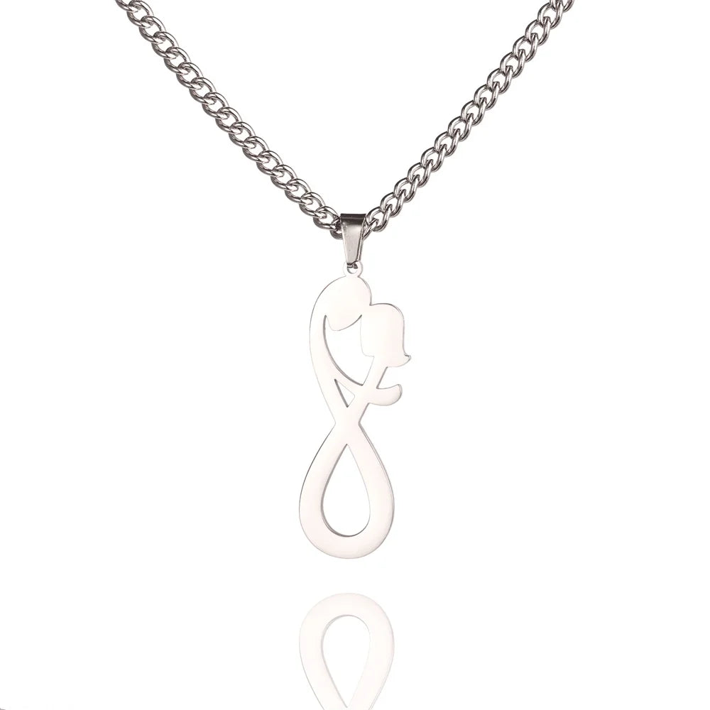 Collier Pendentif Couple Infini argent
