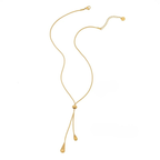 Naszyjnik z wisiorkiem cienkie krople wody