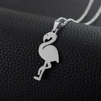 Naszyjnik Majestatyczny Różowy Flaming Srebro