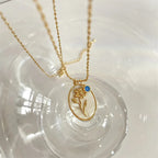 Naszyjnik z zawieszką Kwiat Znak Zodiaku