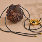 Naszyjnik z zawieszką w kształcie kropli wody w stylu boho złoty